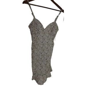 Forever 21‎ Cheetah Print Dress Y2K Baddie Babydoll Empire Waist McBling Chic S